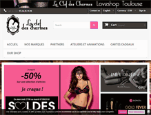 Tablet Screenshot of laclefdescharmes.com